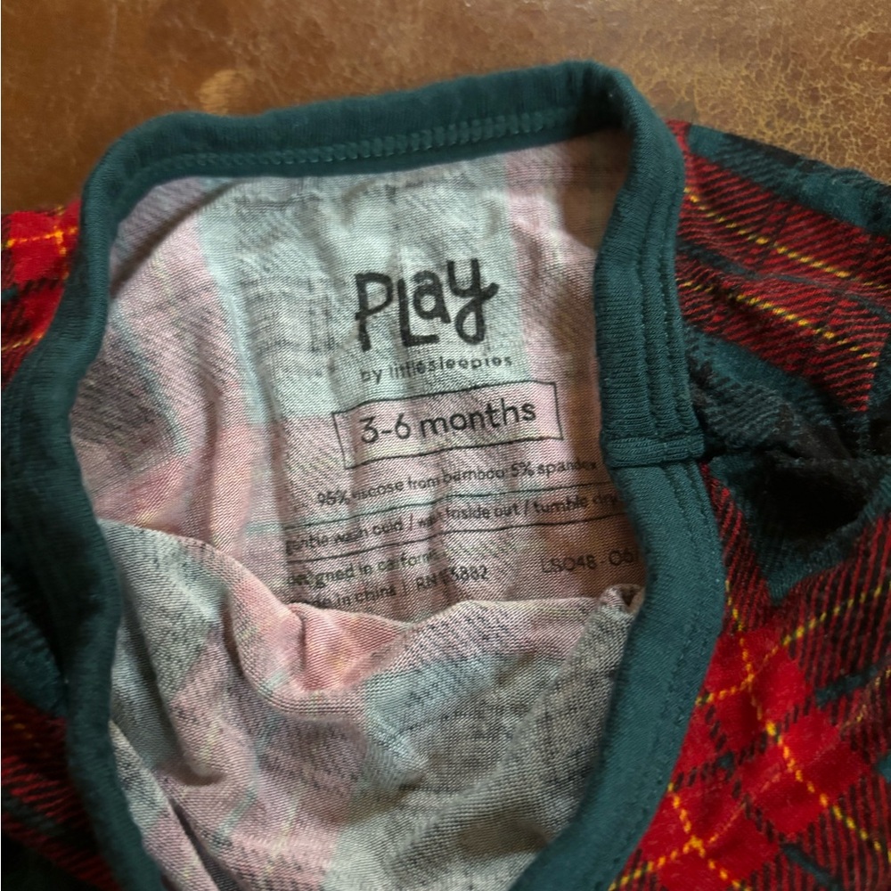 Little Sleepies Christmas long sleeve dress onesie